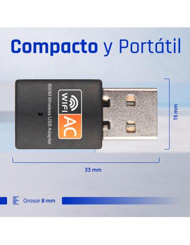 Iggual adaptador usb wifi 600 mbps dual 2.4g/5g