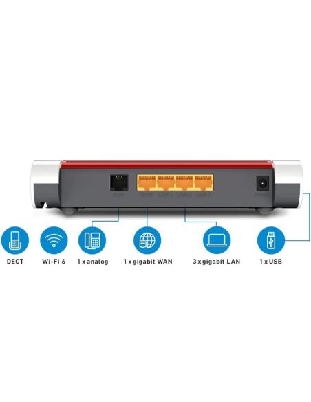 Fritz!box 4050 router wifi6 mesh 1xgb wan 3xgb lan