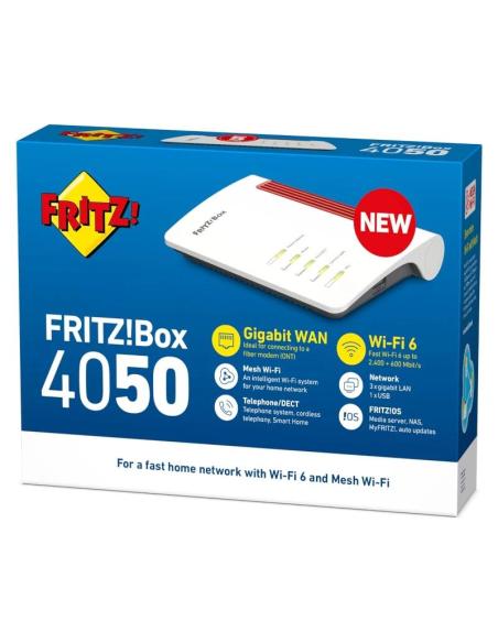Fritz!box 4050 router wifi6 mesh 1xgb wan 3xgb lan
