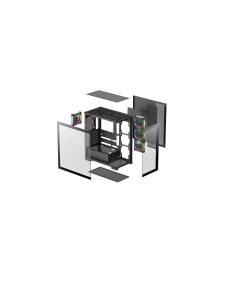 CAJA ATX SEMITORRE DEEPCOOL CG580V2 4F NEGRA R-CG580-BKADA4-G-2