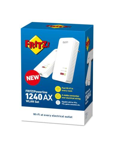 Fritz! powerline 1240 ax wlan set mesh 2xgbe