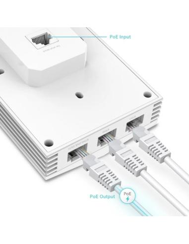 Tp-link eap655-wall ap wifi6 ax3000 dual 4xgbe