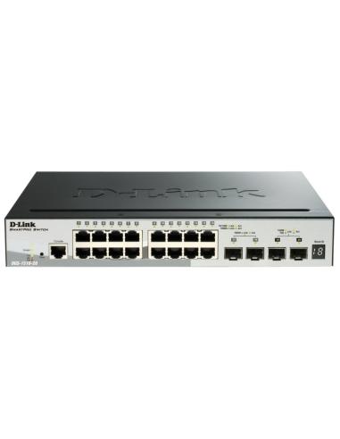 D-link dgs-1510-20/e switch l2 16xgb 2xsfp+ 2x10gb