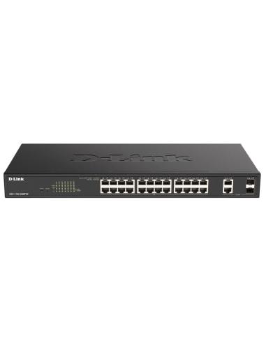 D-link dgs-1100-26mpv2/e switch 24xpoe+ 2xsfp comb