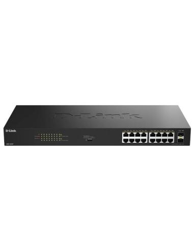 D-link dgs-1018p/e switch 16xgbe poe+ 2xsfp