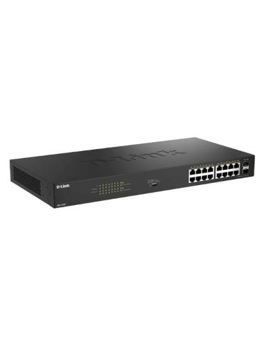 D-link dgs-1018p/e switch 16xgbe poe+ 2xsfp