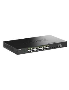 D-link dgs-1530-28p/e switch 24xgb poe 4xsfp+ 370w 2
