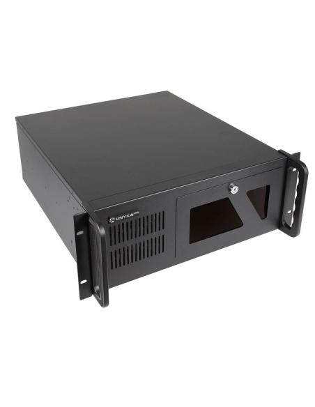 CAJA RACK 4U UNYKA ATX UK4229 NEGRA 2USB3 FAN12CM 2XFAN8CM UK51917