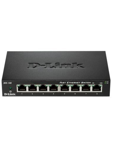 D-link des-108 switch 8x10/100mbps metal