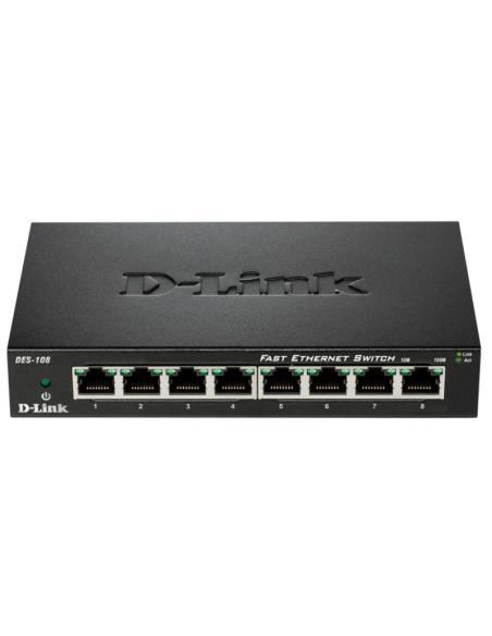 D-link des-108 switch 8x10/100mbps metal