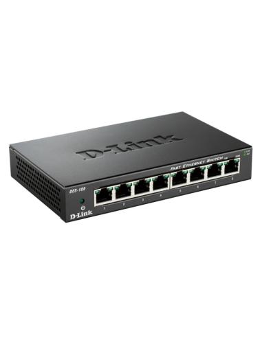 D-link des-108 switch 8x10/100mbps metal