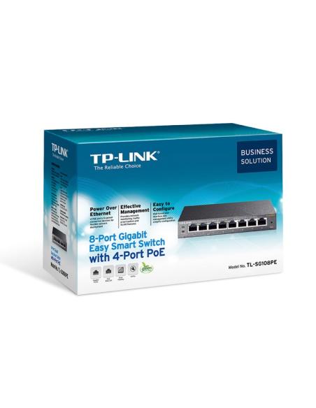 Tp-link tl-sg108pe switch 8xgb 4xgb poe