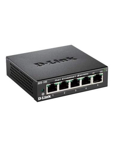 D-link des-105 switch 5x10/100mbps metal