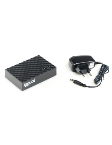 Iggual ges5000 switch 5xgb gigabit 1000 mbps