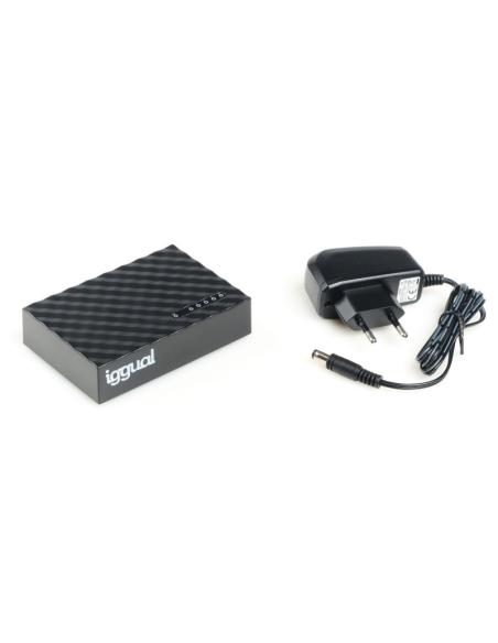 Iggual ges5000 switch 5xgb gigabit 1000 mbps