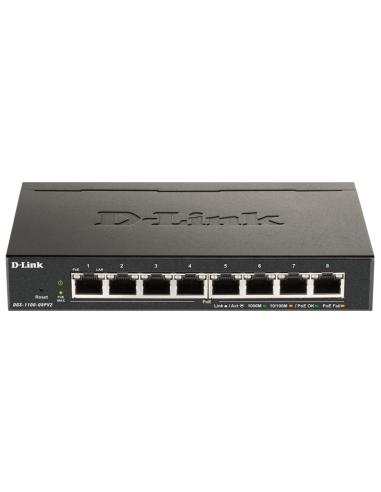 D-link dgs-1100-08pv2/e 8xgb poe switch (64w)