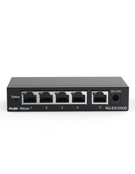 Reyee rg-es105gd switch 5xgb rj45 steel case