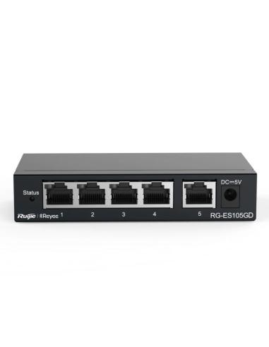 Reyee rg-es105gd switch 5xgb rj45 steel case