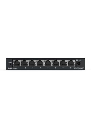Reyee unmanaged switch 8xgb rj45 steel case