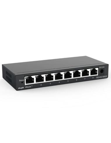 Reyee unmanaged switch 8xgb rj45 steel case