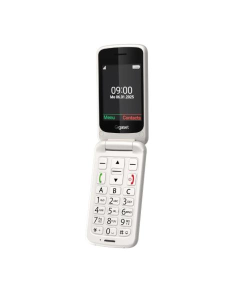 Gigaset móvil senior gl595 2.8" sim blanco perla