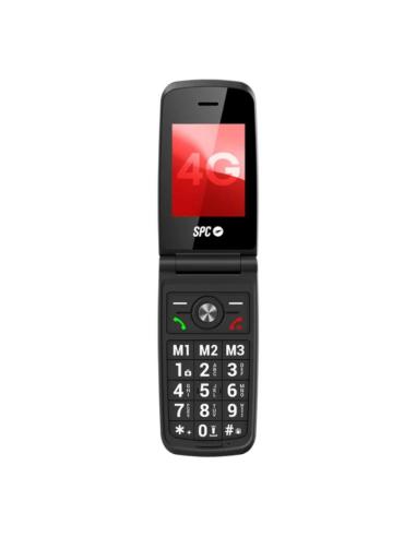 Spc 2342r titan 4g movil senior 2.4" s.help rojo