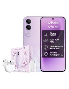Vivo v70 fe 8gb 512gb bundle ch90w+ buds3 purple