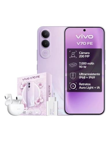 Vivo v70 fe 8gb 512gb bundle ch90w+ buds3 purple