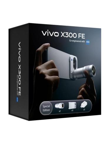 Vivo x300 fe 5g purple + ch90w + kit fotografico