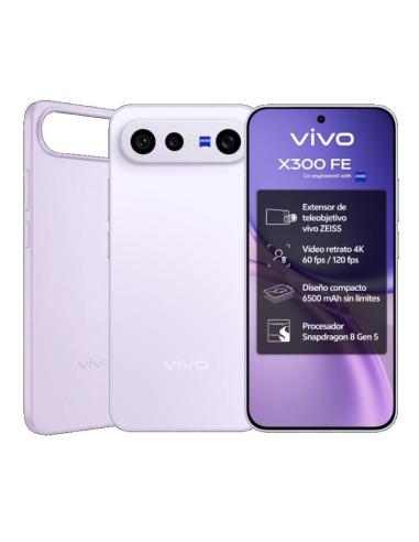 Vivo x300 fe 5g purple + ch90w + kit fotografico