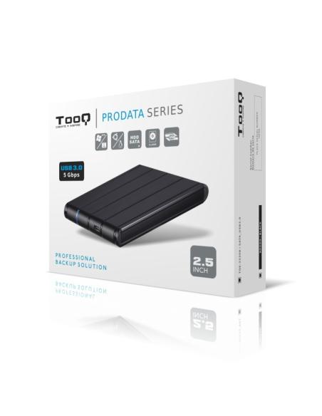 CARCASA DISCO DURO TOOQ 25P 95 MM SATA USB 3.0 NEGRA TQE-2530B