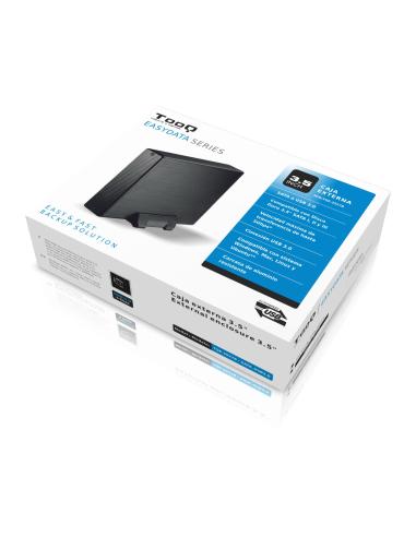 CARCASA DISCO DURO TOOQ 35P SATA USB 3.0 NEGRA TQE-3527B