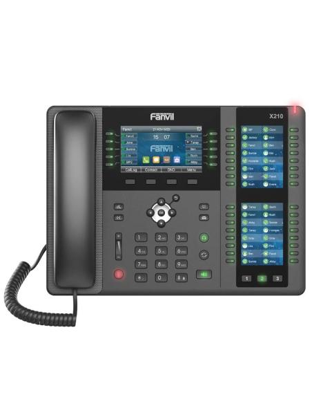 Fanvil x210, 20 líneas sip, 106 teclas dss