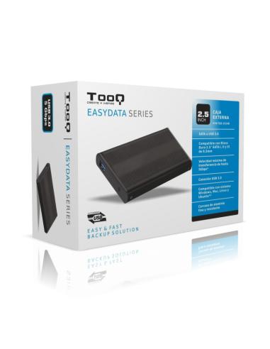 CARCASA DISCO DURO TOOQ 25P 95 MM SATA USB 3.0 NEGRA TQE-2524B
