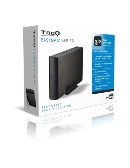 CARCASA DISCO DURO TOOQ 35P IDE-SATA A USB 2.0 NEGRA TQE-3520B