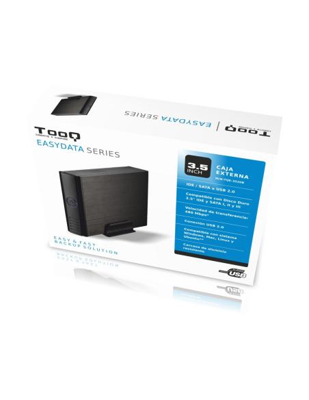 CARCASA DISCO DURO TOOQ 35P IDE-SATA A USB 2.0 NEGRA TQE-3520B