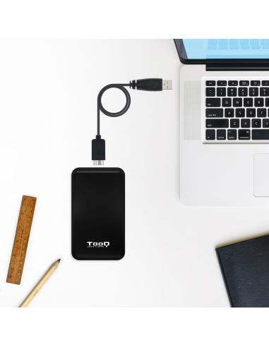 CARCASA DISCO DURO 2.5 TOOQ SATAIII USB3.1 GEN1 SSD TOOQ NEGRA TQE-2528B