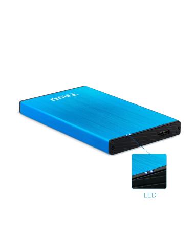 CAJA EXTERNA 2.5 TOOQ 95 MM SATA USB 3.03.1 GEN1 AZUL TOOQ TQE-2527BL