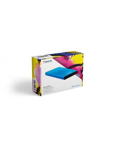 CAJA EXTERNA 2.5 TOOQ 95 MM SATA USB 3.03.1 GEN1 AZUL TOOQ TQE-2527BL