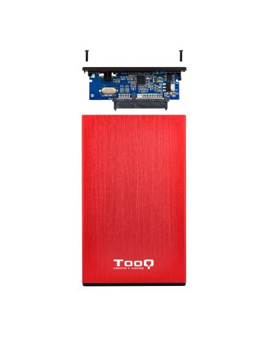 CAJA EXTERNA 2.5 TOOQ 95 MM SATA USB 3.03.1 GEN1 ROJA TOOQ TQE-2527R