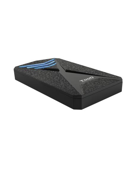 CAJA EXTERNA 2.5 TOOQ GAMING SATA USB3.03.1 GEN1 LEDS AZUL TQE-2550BL