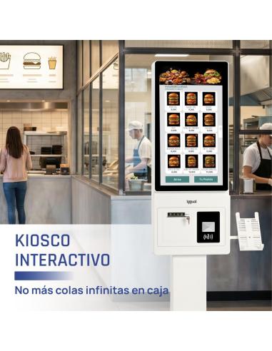 Iggual kiosco digital interactivo fhd orchid 27"