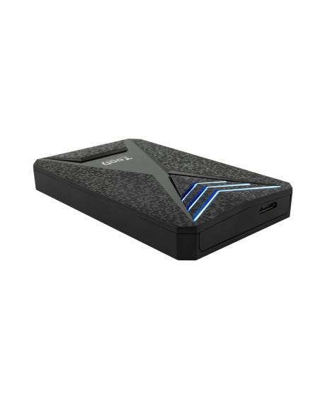 CAJA EXTERNA 2.5 TOOQ GAMING SATA USB3.03.1 GEN1 LEDS AZUL TQE-2550BL