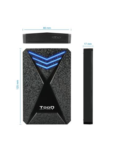 CAJA EXTERNA 2.5 TOOQ GAMING SATA USB3.03.1 GEN1 LEDS AZUL TQE-2550BL