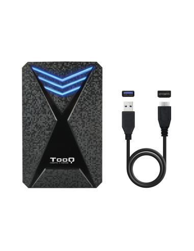 CAJA EXTERNA 2.5 TOOQ GAMING SATA USB3.03.1 GEN1 LEDS AZUL TQE-2550BL