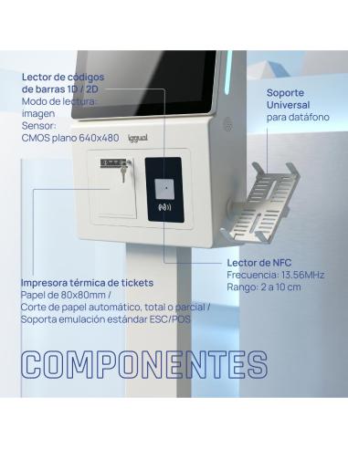 Iggual kiosco interactivo orchid 27" + software