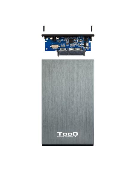 CAJA EXTERNA 2.5 TOOQ 95 MM SATA USB 3.03.1 GEN1 GRIS TOOQ TQE-2527G