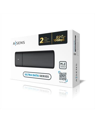CAJA EXTERNA M.2 (NGFF) SATA-NVME A USB3.1 GEN2 NEGRA AISENS ASM2-001B
