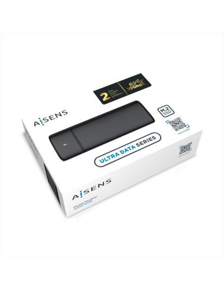 CAJA EXTERNA M.2 (NGFF) SATA-NVME A USB3.1 GEN2 NEGRA AISENS ASM2-001B
