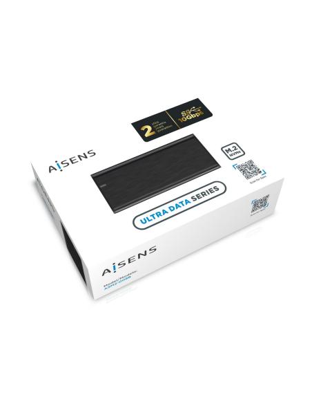 CAJA EXTERNA M.2 (NGFF) NVME A USB3.2 GEN2 NEGRA AISENS ASM2-008B